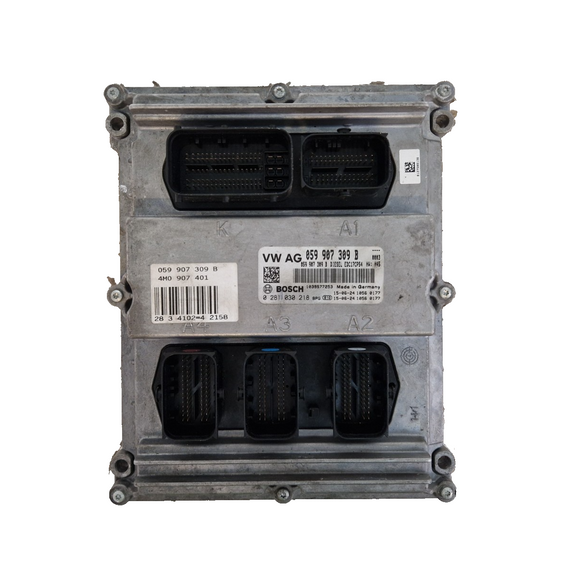 16-20 AUDI Q7 4M OEM 3.0 TDI ENGINE CONTROL MODULE ECU UNIT 4M0907401 059907309B