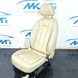 16-24 AUDI A5 F5 COUPE FRONT DRIVER WHITE LEATHER SEAT