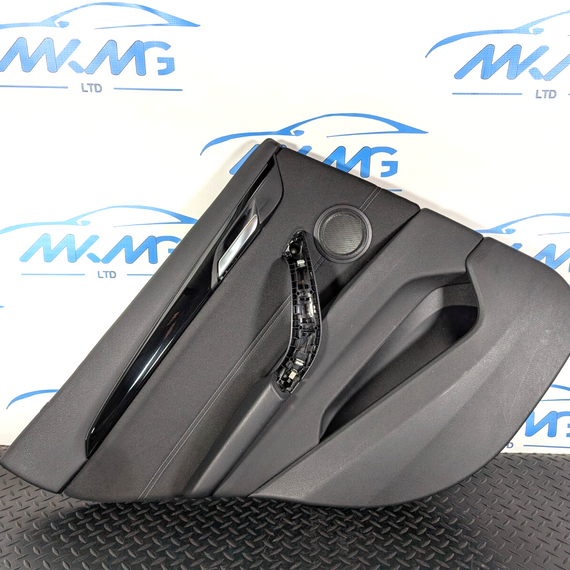 16-22 BMW X1 F48 REAR LEFT SIDE DOOR CARD PANEL IN BLACK