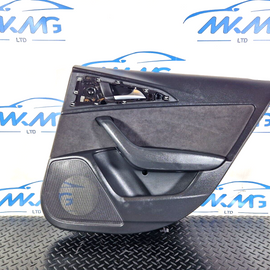 12-18 AUDI A6 C7 REAR RIGHT SIDE DOOR PANEL CARD 4G0867306A 4G0867222A