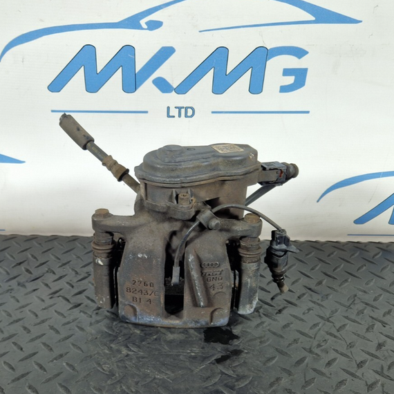 10-17 AUDI A8 4H REAR LEFT N/S BRAKE CALIPER HOUSING & MOTOR UNIT 4H0615403