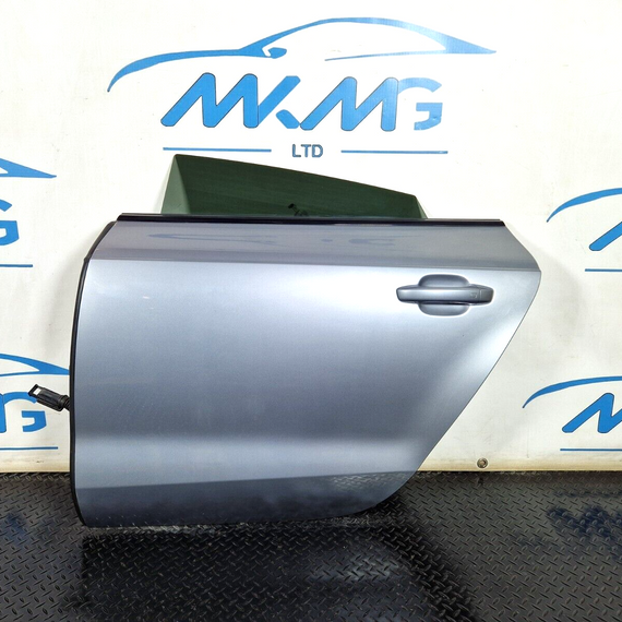 10-18 AUDI A7 4G GENUINE REAR LEFT N/S/R COMPLETE DOOR IN TORNADO GREY LX7P