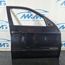 10-13 BMW X5 E70 LCI FRONT RIGHT DRIVER O/S COMPLETE DOOR BLACK 475