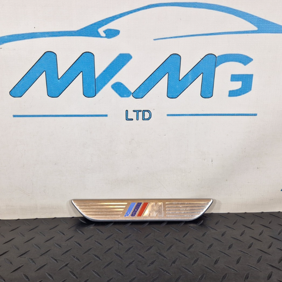 10-13 BMW E70 LCI X5 GENUINE OEM REAR DOOR KICK PLATES SILL COVER TRIM 7205265