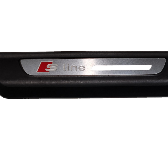 16-20 AUDI Q7 4M REAR RIGHT DOOR SILL SCUFF PLATE TRIM PANEL INSERT 4M0853376