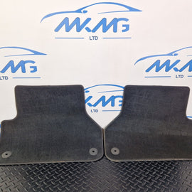 16-24 AUDI A5 F5 COUPE GENUINE OEM SET OF 2 REAR BLACK FLOOR FOOT MATS 8W6061276