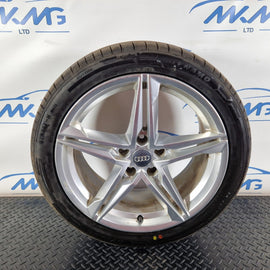 1X 18'' GENUINE AUDI A4 S LINE SPEEDLINE 8.0J ET40 WHEEL ALLOY & TYRE 8W0601025R