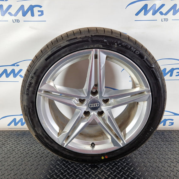 1X 18'' GENUINE AUDI A4 S LINE SPEEDLINE 8.0J ET40 WHEEL ALLOY & TYRE 8W0601025R