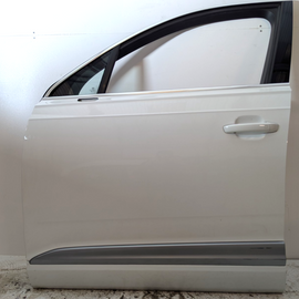 16-20 AUDI Q7 4M GENUINE FRONT LEFT N/S COMPLETE DOOR IN PURE WHITE LC9A