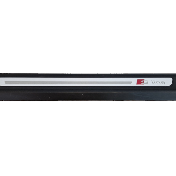 16-20 AUDI Q7 4M GENUINE OEM FRONT LEFT DOOR SILL SCUFF PLATE TRIM 4M0853373