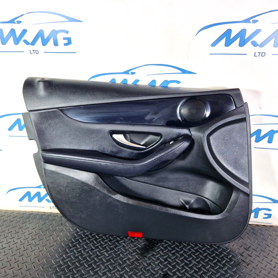 14-21 MERCEDES BENZ C200 W205 FRONT PASSENGER SIDE DOOR CARD BLACK LEATHER