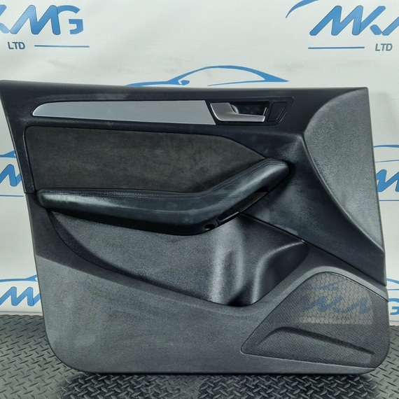 12-17 AUDI Q5 8R OEM FRONT LEFT N/S DOOR CARD PANEL ALCANTARA TRIM 4G2867103B