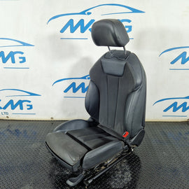 16-19 AUDI A4 B9 S-LINE FRONT RIGHT DRIVER HEATED HALF LEATHER SEAT  (DAMAGED)