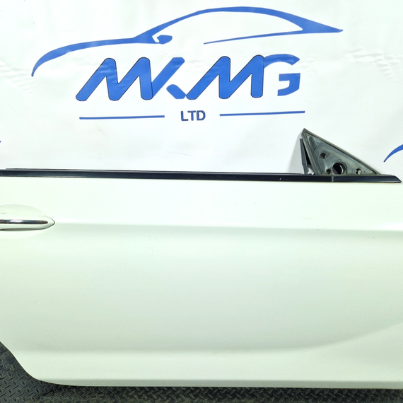 11-18 BMW 6 SERIES F13 COUPE RIGHT DRIVER O/S COMPLETE DOOR IN WHITE 300