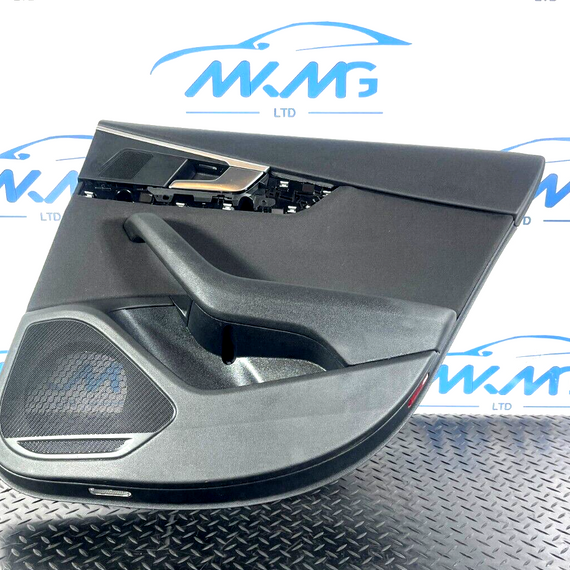 16-19 AUDI A4 B9 AVANT GENUINE REAR DRIVER SIDE FABRIC DOOR CARD 8W0867488