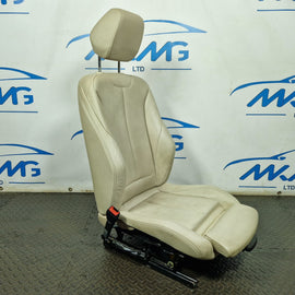 12-18 BMW 3 SERIES F30 F31 M-SPORT N/S/F HEATED LEATHER BEIGE SEAT FULL ELECTRIC