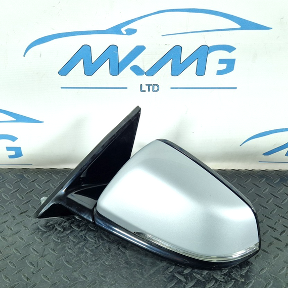 16-22 BMW X1 F48 LEFT PASSENGER N/S MANUAL FOLD WING MIRROR 6 PIN SILVER A83