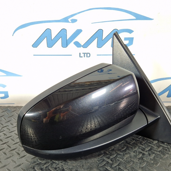 10-13 BMW X5 E70 LCI FRONT RIGHT O/S POWER FOLD WING MIRROR & CAMERA BLACK 475