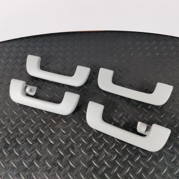 16-19 AUDI A4 B9 SALOON GENUINE INTERIOR ROOF HANDLES X4 SET GREY