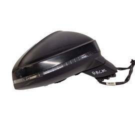 AUDI A4 B9 GENUINE FRONT RIGHT DRIVER O/S WING MIRROR IN BLACK MANUAL FOLD