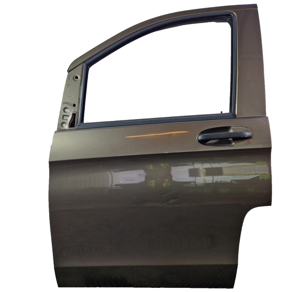 14-23 MERCEDES VITO W447 FRONT LEFT N/S COMPLETE DOOR IN INDIUM GREY 9963