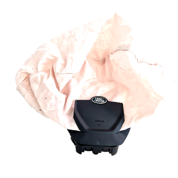 14-19 LAND ROVER L550 DISCOVERY STEERING WHEEL SAFETY BAG 307584610AC DEPLOYED