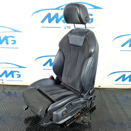 16-19 AUDI A4 B9 S-LINE FRONT PASSENGER HEATED HALF LEATHER SEAT