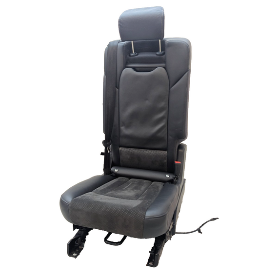 16-20 AUDI Q7 4M S-LINE REAR 2ND ROW FOLDING HALF LEATHER MIDDLE SEAT ARM REST