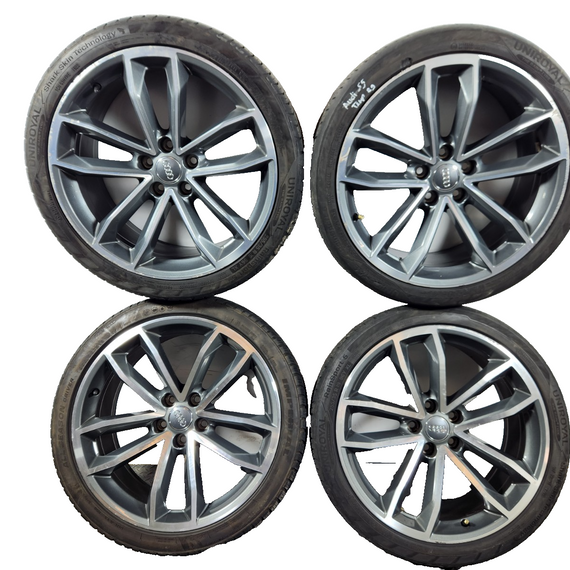 17-24 AUDI S5 F5 GENUINE COMPLETE SEAT OF ALLOY WHEELS X4 8W0601025DF 8.5JX19H2