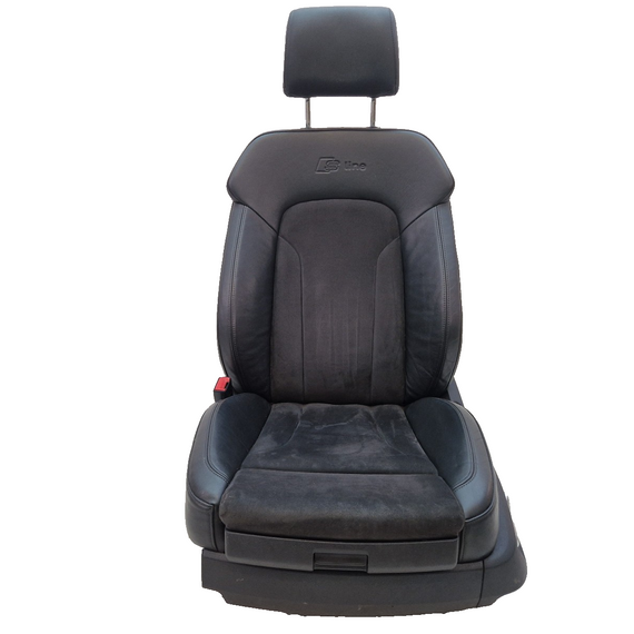 10-15 AUDI Q7 4L S LINE FRONT  PASSEGER SIDE HALF LEATHER ELECTRIC SEAT