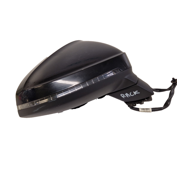 AUDI A4 B9 GENUINE FRONT RIGHT DRIVER O/S WING MIRROR IN BLACK MANUAL FOLD