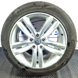 10-18 VW TOUAREG 7P OEM 20" ALLOY WHEEL WITH TYRE 8MM 275/45/20 7P6601025E