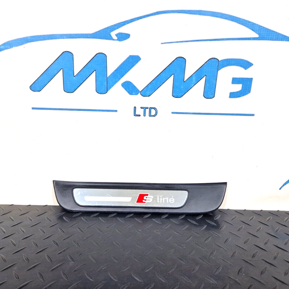 10-18 AUDI A7 4G S-LINE GENUINE OEM REAR LEFT DOOR SILL TRIM 4G8853375