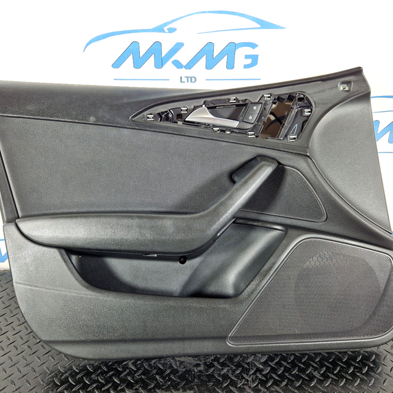 12-18 AUDI A6 C7 OEM LEATHER BLACK FRONT LEFT N/S/F DOOR CARD PANEL 4G1867105A