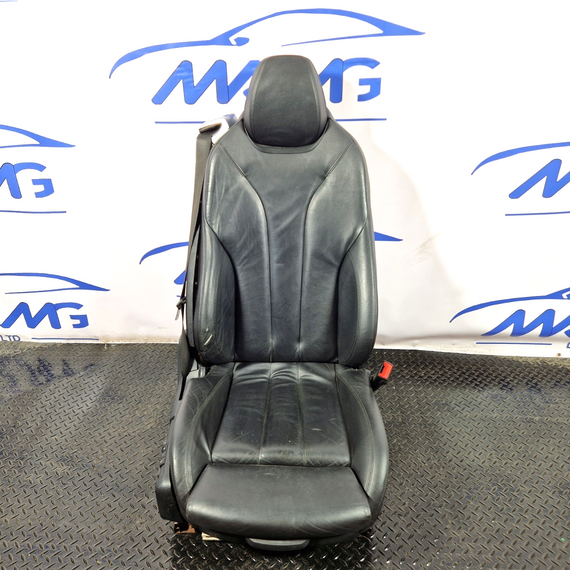 11-18 BMW 6 SERIES F13 FRONT RIGHT O/S HEATED BLACK LEATHER SEAT SPARE OR REPAIR