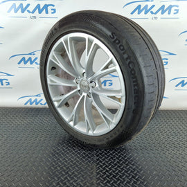 10-17 AUDI A8 4H GENUINE 19" ALLOY WHEEL 9J ET33 & TYRE 255 45 R19 4H0601025G