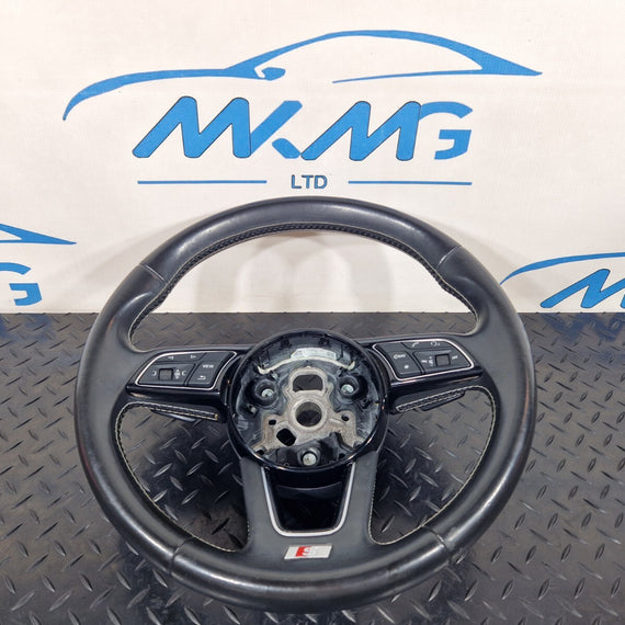 16-23 AUDI S5 COUPE GENUINE MULTIFUNCTION LEATHER STEERING WHEEL WITH PADDLES