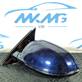 10-17 AUDI A8 4H 4D LEFT PASSENGER SIDE POWER FOLD WING MIRROR IN BLUE LZ5D