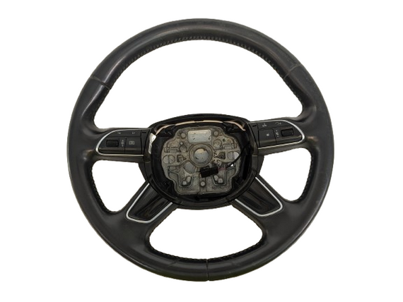12-18 AUDI A6 C7 GENUINE LEATHER MULTIFUNCTION STEERING WHEEL 4G0419091M