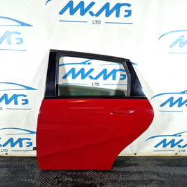 12-18 MERCEDES BENZ B-CLASS W246 REAR LEFT N/S COMPLETE DOOR IN JUPITER RED 589