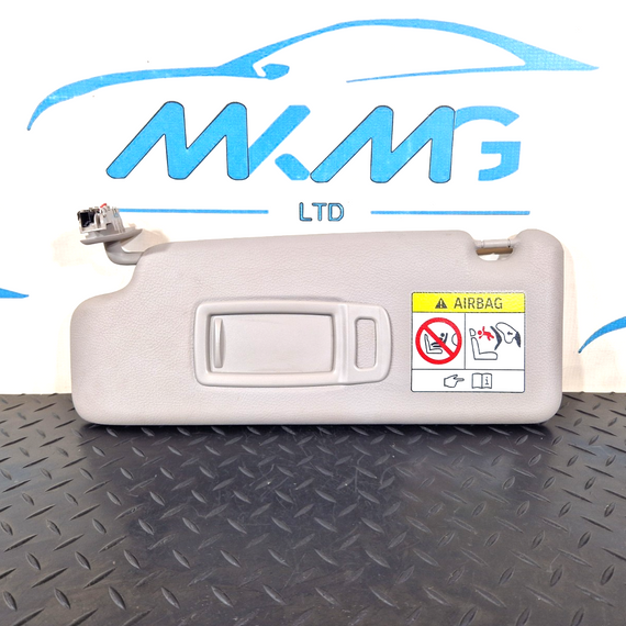 16-22 BMW X1 F48 GENUINE SUN VISOR LEFT PASSENGER SIDE IN GREY 7452561