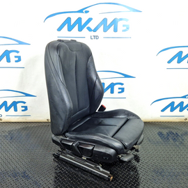 12-18 BMW 3 SERIES F30 F31 F36 LCI M-SPORT RIGHT BLACK LEATHER SEAT NOT HEATED