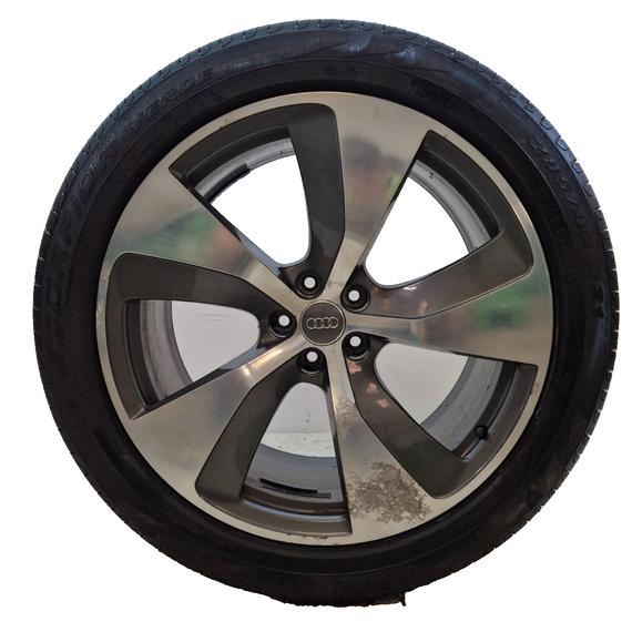 16-20 AUDI Q7 4M S LINE 21” 9.5J ALLOY WHEEL & TYRE 285/40 R21 4M0601025E