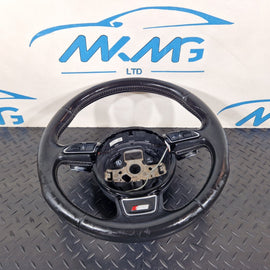 12-17 AUDI S5 CONVERTIBLE MULTIFUNCTION PADDLE SHIFT STEERING WHEEL 8K0419091BS