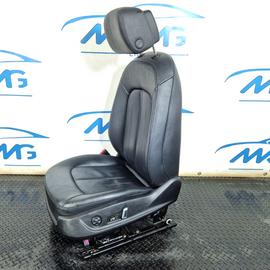 15-18 AUDI A7 4G FRONT LEFT N/S PASSENGER BLACK LEATHER ELECTRIC MEMORY SEAT