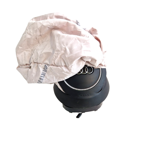 10-15 AUDI Q7 4L S-LINE STEERING WHEEL A!R BAG  DEPLOYED 4L0880201AN