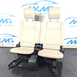 10-13 BMW X5 E70 LCI 3RD ROW REAR SEATS 7 SEATER NEVADA OYSTER LEATHER
