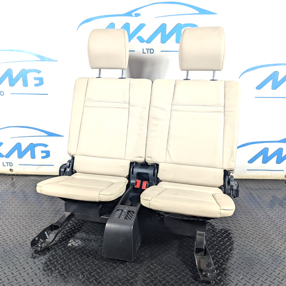 10-13 BMW X5 E70 LCI 3RD ROW REAR SEATS 7 SEATER NEVADA OYSTER LEATHER