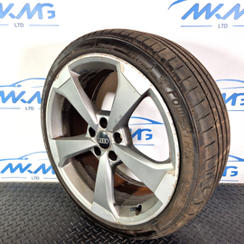 16-19 AUDI A4 B9 S-LINE GENUINE ALLOY WHEEL & TYRE 8W0601025CG 5X112 E8.5X19H2
