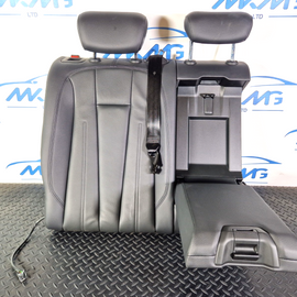 16-19 AUDI A4 B9 REAR SEAT RIGHT O/S BLACK LEATHER BACKREST & ARMREST HEATED